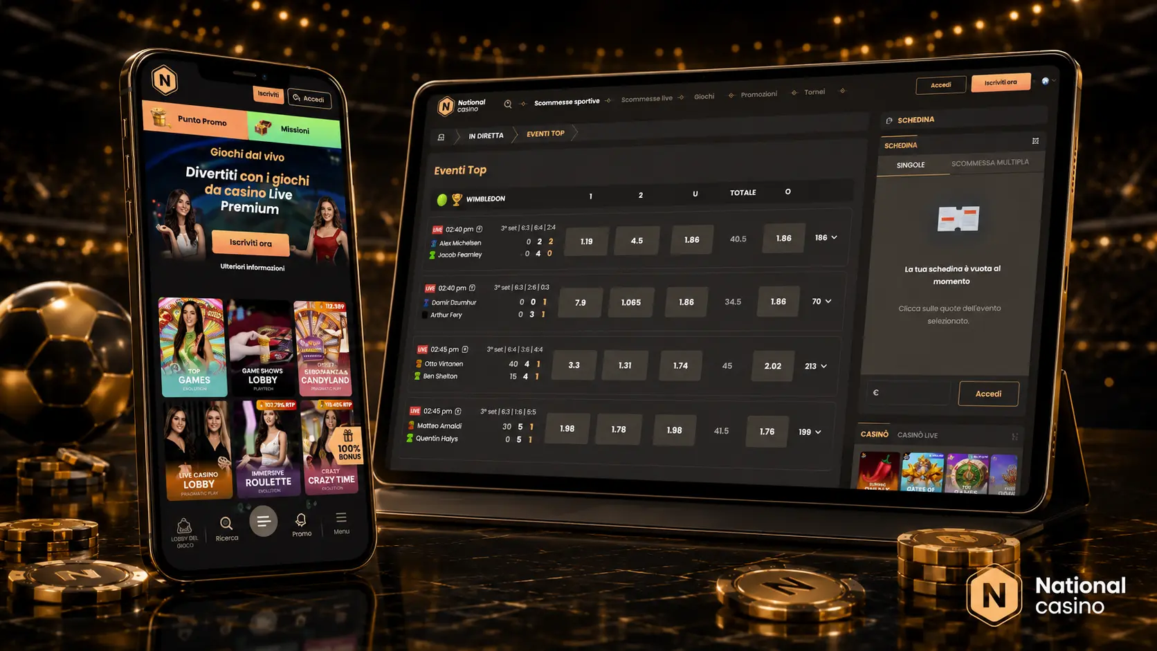 Come funzionano gli aggiornamenti dell'app National Casino