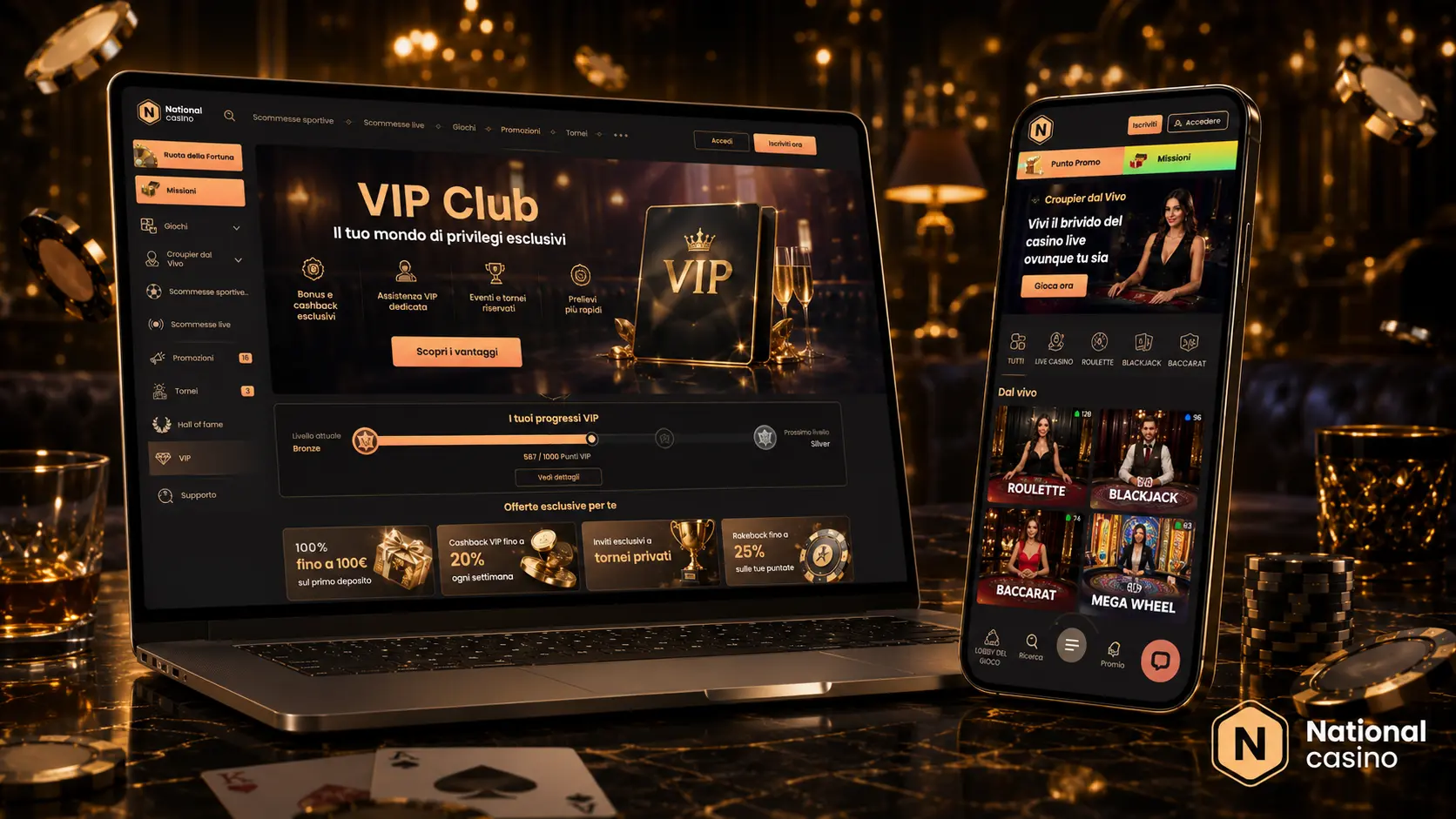 Come Effettuare il Login su National Casino?